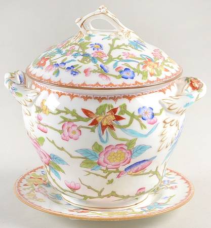 Cuckoo (Smooth, White, Globe Bks) Sugar Bowl & Lid