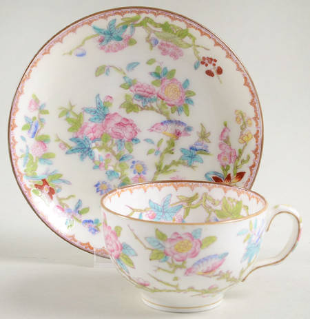 Cuckoo (Smooth, White, Globe Bks) Flat Cup & Saucer Set