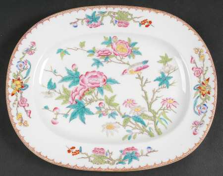 Cuckoo (Smooth, White, Globe Bks) 10" Oval Serving Platter