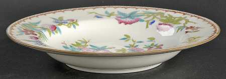 Cuckoo (Smooth, White, Globe Bks) Rim Soup Bowl