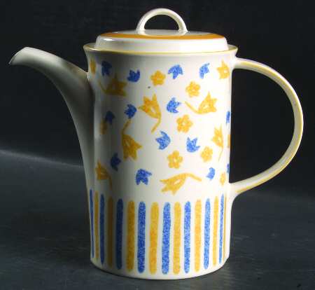 Spring Court Yellow Coffee Pot & Lid