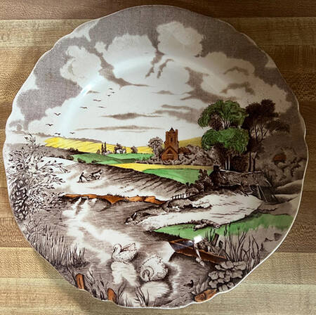 Pastoral Brown Multicolor by Alfred Meakin