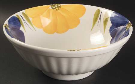 Italian Daisy 9" Round Vegetable Bowl