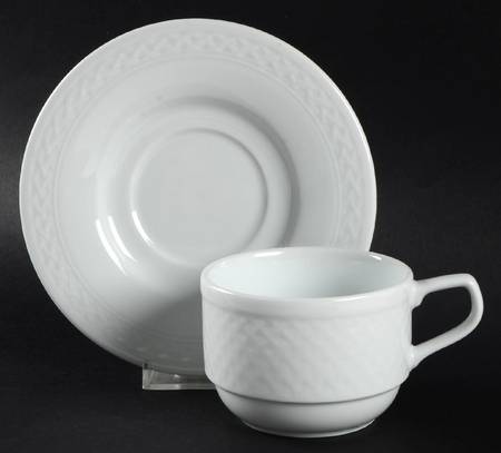 Rialto Flat Cup & Saucer Set