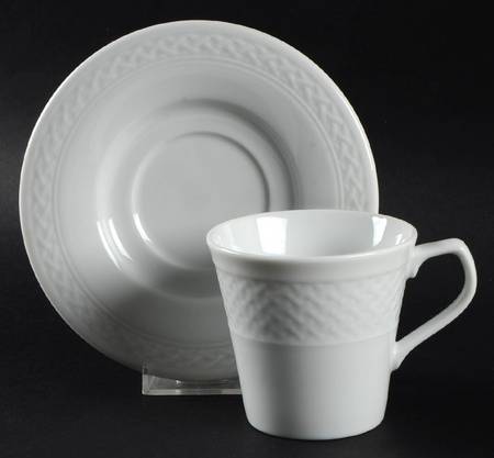 Rialto Flat Cup & Saucer Set