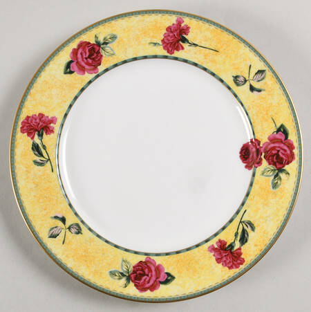 Rose Moire Salad Plate