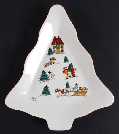 Joy of Christmas 1 Part Medium Tree Shaped Dish