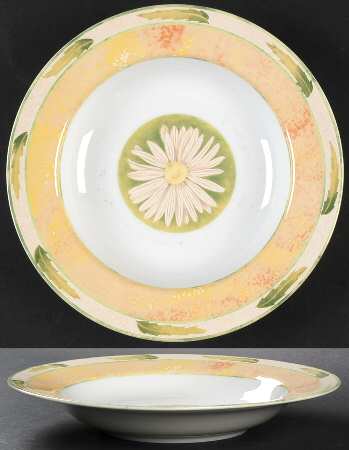 Daisy Charm Rim Soup Bowl by Mikasa