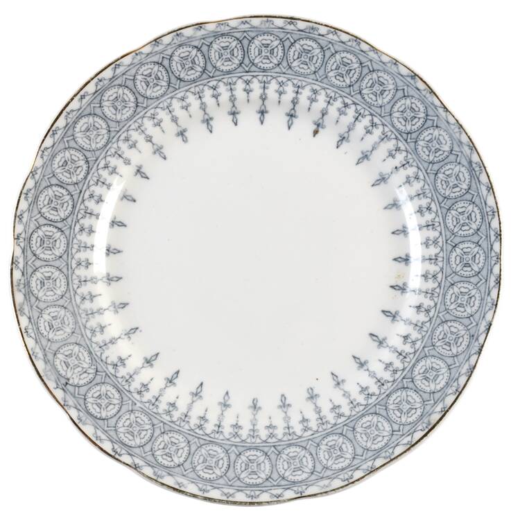 Premiere Blue Gray Bread & Butter Plate by John Maddock & Sons