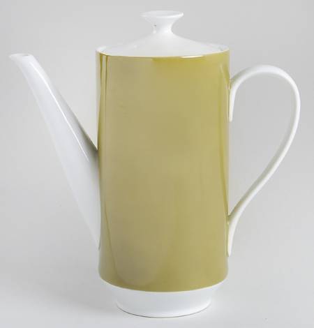 Tawny Green Coffee Pot & Lid
