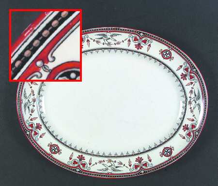 Berlin Bird Gray, Rust and Tan by Minton