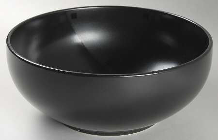 Synergy Black 8" Round Vegetable Bowl