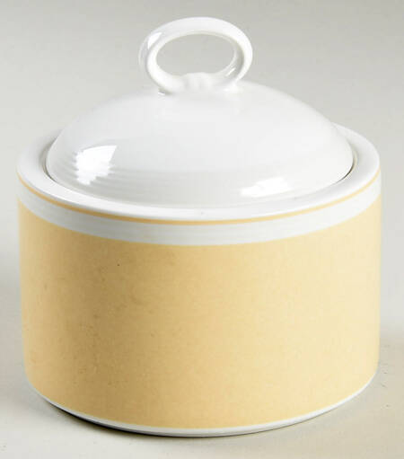 Coronet Amber Sugar Bowl & Lid