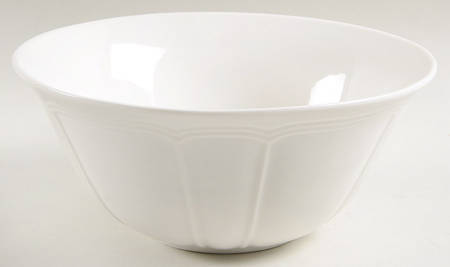 Antique White (Not Bone) 9" Round Serving Bowl