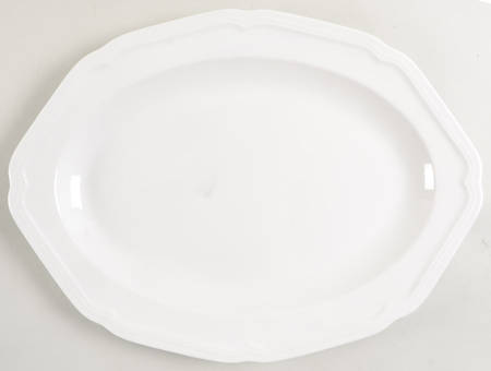 Antique White (Not Bone) 16" Oval Serving Platter