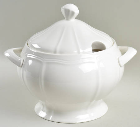 Antique White (Not Bone) Tureen & Lid