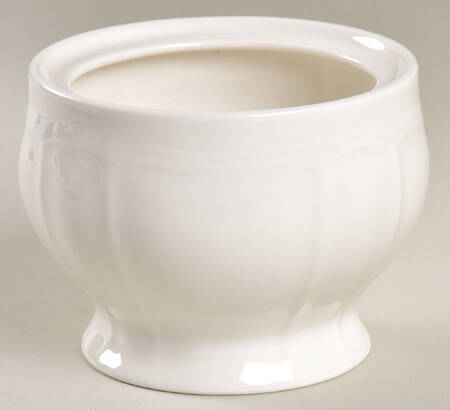 Antique White (Not Bone) Sugar Bowl No Lid