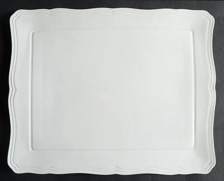 Antique White (Not Bone) Flat Cake Plate/Cheese Plate