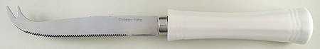 Antique White (Not Bone) Cheese Knife with Stainless Blade