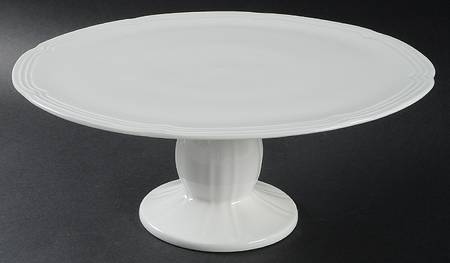 Antique White (Not Bone) 11" Diameter Pedestal Cake Stand