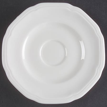 Antique White (Not Bone) Saucer for Demitasse Cup