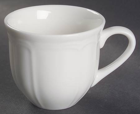 Antique White (Not Bone) Flat Demitasse Cup