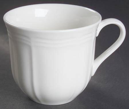 Antique White (Not Bone) Flat Cup