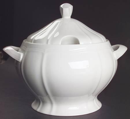 Antique White (Not Bone) Tureen &  Lid