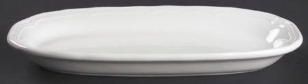 Antique White (Not Bone) 12" Oval Tray