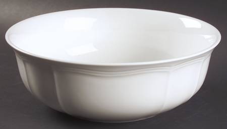 Antique White (Not Bone) 10" Large Salad Serving Bowl