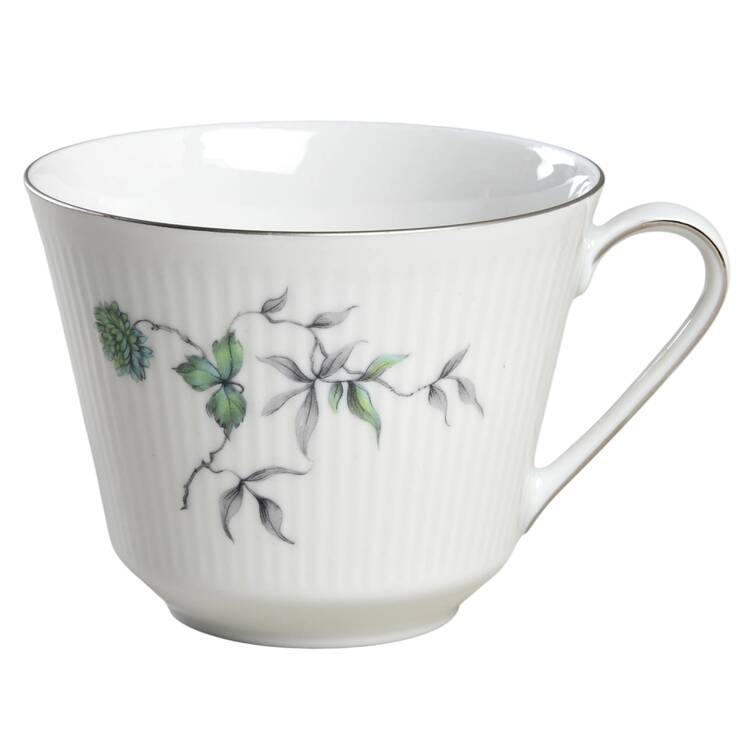 Green Ming (Platinum Trim) Flat Cup