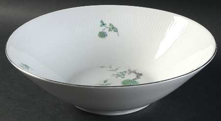 Green Ming (Platinum Trim) 10" Round Vegetable Bowl
