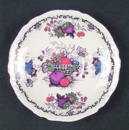 Fruit Basket Multicolor (Trim) Saucer