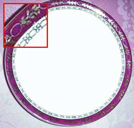 Kingsdale Maroon (White) Saucer