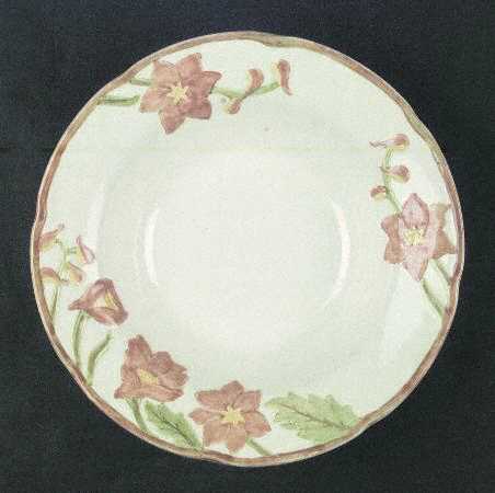 Delphinium Orange 9" Round Vegetable Bowl