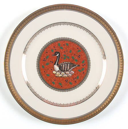 Twelve Days of Christmas Gold Luncheon Plate