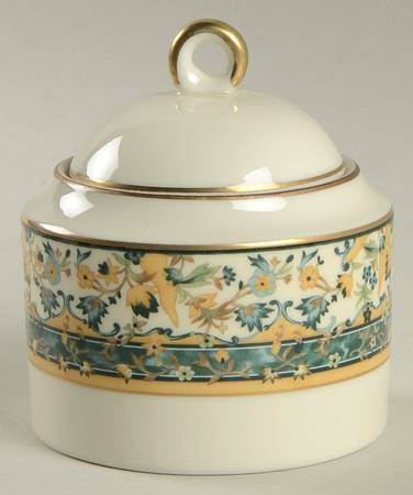 Salisbury Jade Sugar Bowl & Lid