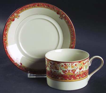 Salisbury Russet Flat Cup & Saucer Set
