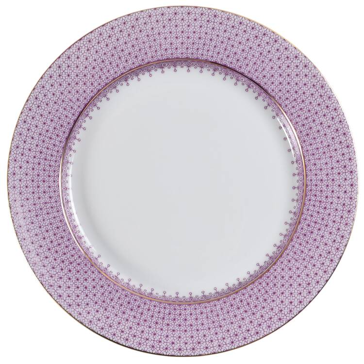 Plum Lace Salad Plate