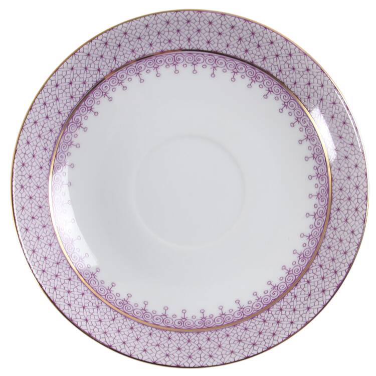 Plum Lace Saucer