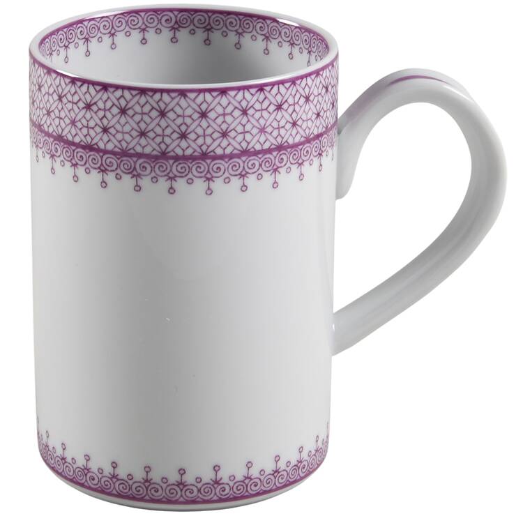 Plum Lace Mug