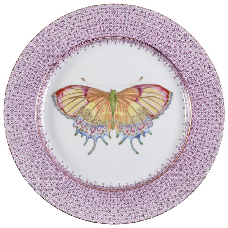 Plum Lace Accent Salad Plate