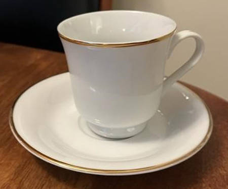 MCY9 Footed Cup & Saucer Set