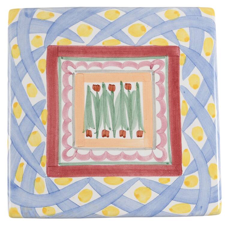 Aalsmeer 8" Square Trivet-Cork Back