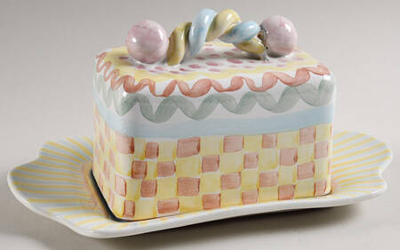 Aurora Rectangular Covered Butter by MacKenzie-Childs