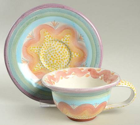 Brittany Flat Cup & Saucer Set