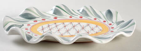 Monet 9" Oval Fluted Dish