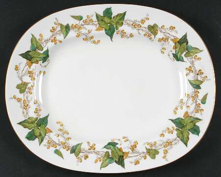 Lothian (Globe Backstamp) 13" Oval Serving Platter
