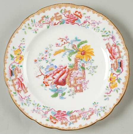 Chinese Tree (Scalloped) Bread & Butter Plate