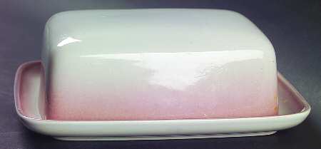 Peach Rectangular Covered Butter